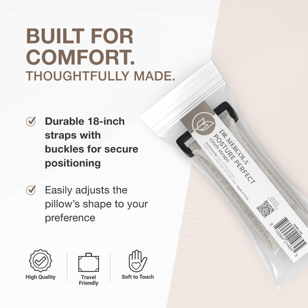 Posture Perfect Pillow Adjustable Cinch Straps