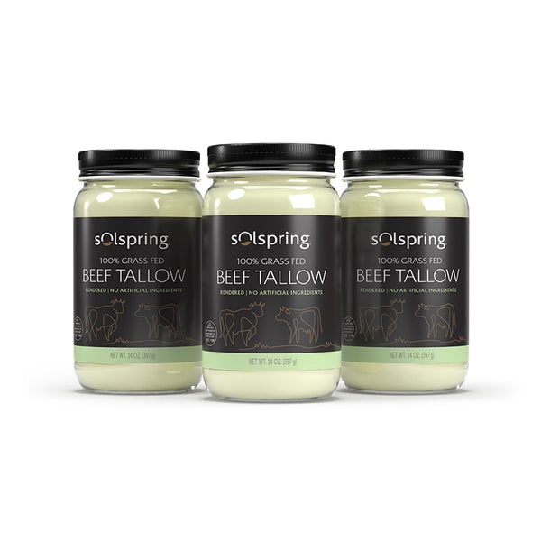 Sebo de Res de Animales Alimentados con Pastura Solspring®