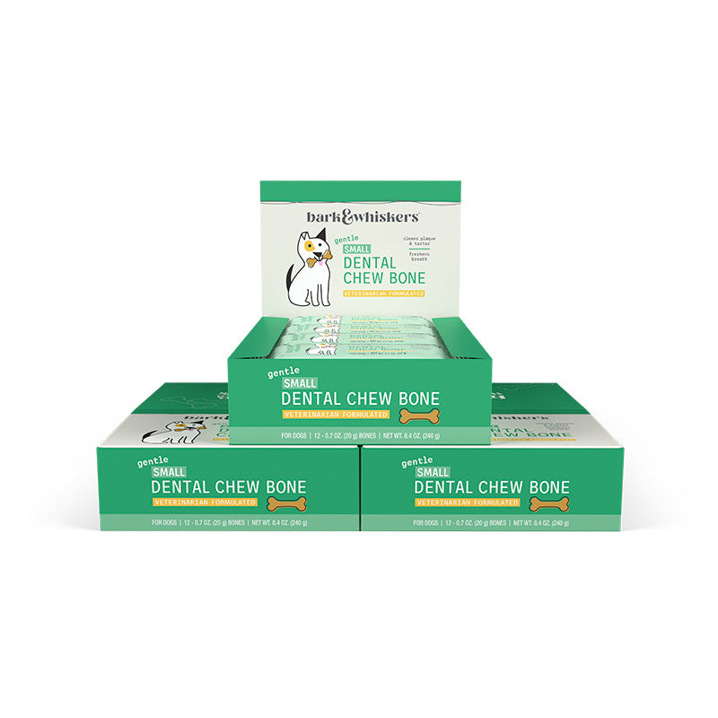 Bark & Whiskers® Gentle Dental Chew Bones - Small