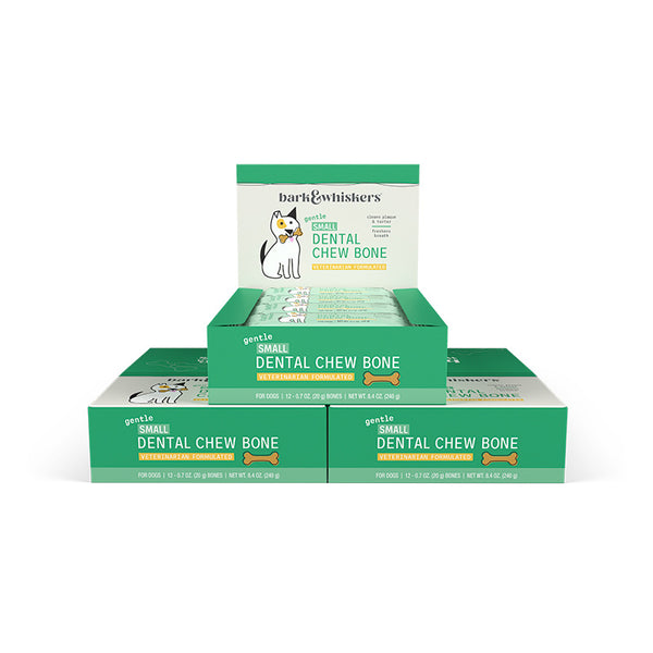 Bark & Whiskers® Gentle Dental Chew Bones - Small