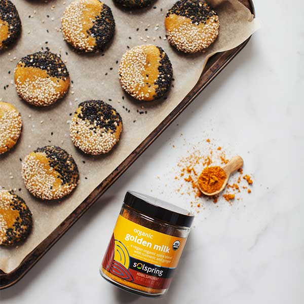 Golden Milk Tahini Cookies