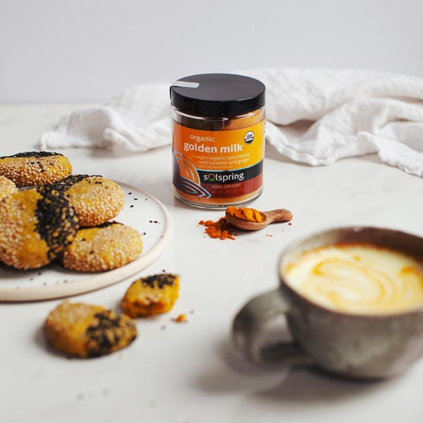 Golden Milk Tahini Cookies - 4