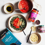 Hemp Seed Parmesan with Spirulina Tagliatelle - 3, view 3