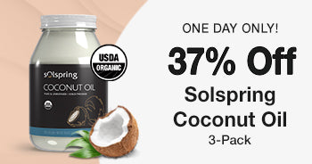 Get 37% Off on Solspring Coconut Oil 3-Pack