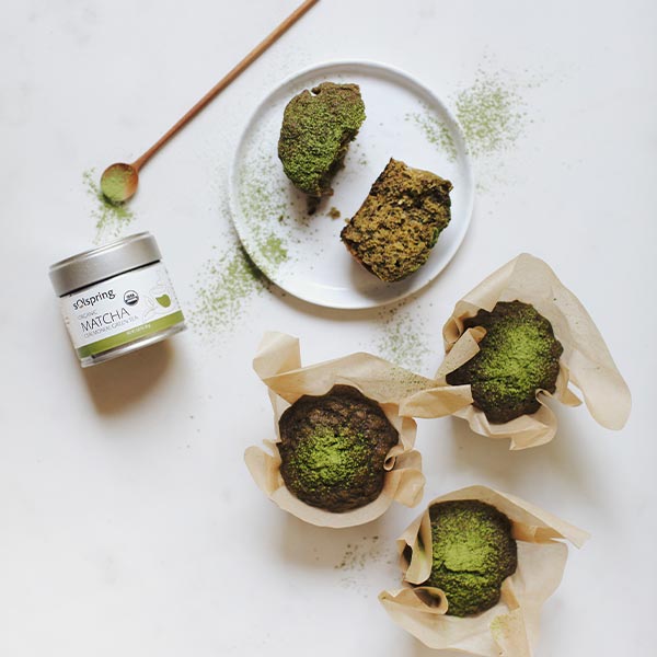 Banana Matcha Zucchini Muffins - 1