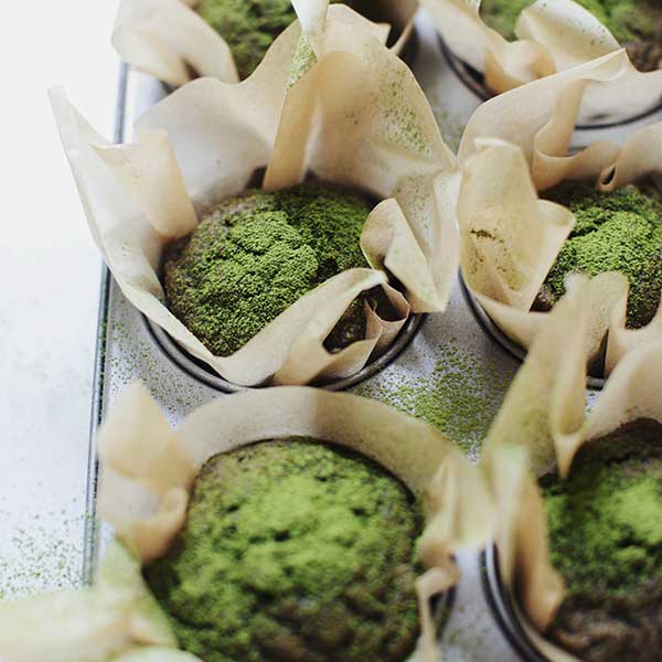 Banana Matcha Zucchini Muffins - 3