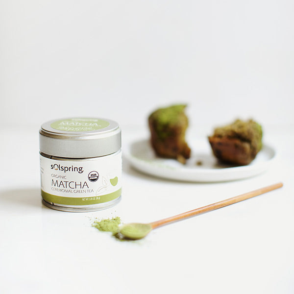 Banana Matcha Zucchini Muffins - 4