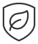 Shield enclosing a leaf