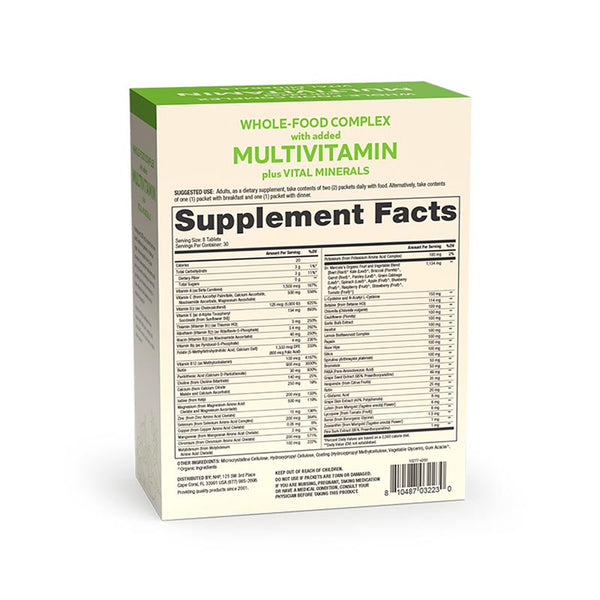 Sobrecitos de Complejo de Alimentos Enteros con Multivitaminas más Minerales Vitales