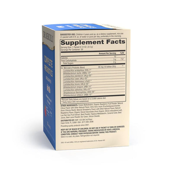 Complete Probiotics Powder Packets for Kids