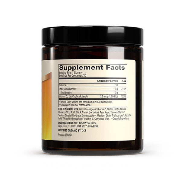 Gomitas de Vitamina D3 Orgánica para Niños - Cereza