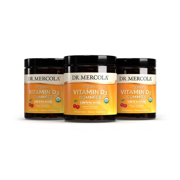 Gomitas de Vitamina D3 Orgánica - Cereza