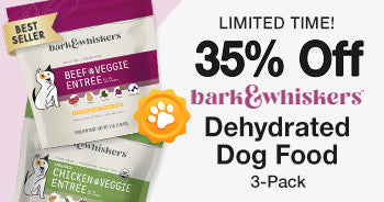 Get 35% Off on Bark & Whiskers Dehydrated Dog Food