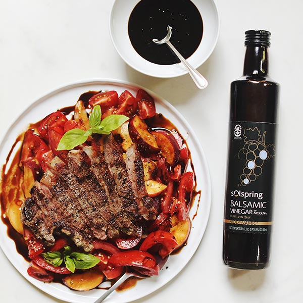 Seared Striploin with Tomato & Peaches - 2
