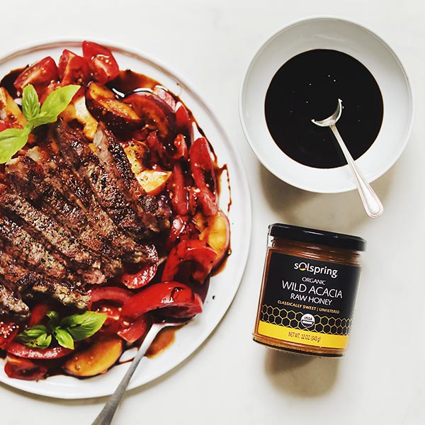 Seared Striploin with Tomato & Peaches - 3