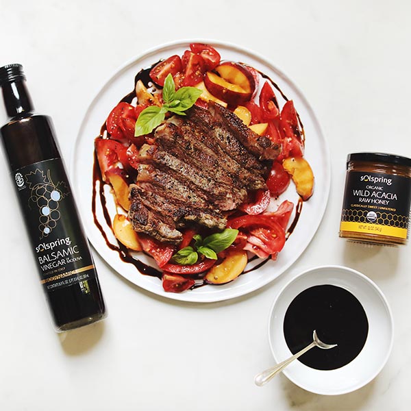 Seared Striploin with Tomato & Peaches - 4