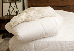 Close detail of Sito biodynamic organic cotton bedding weave