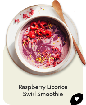 Raspberry Licorice Swirl Smoothie