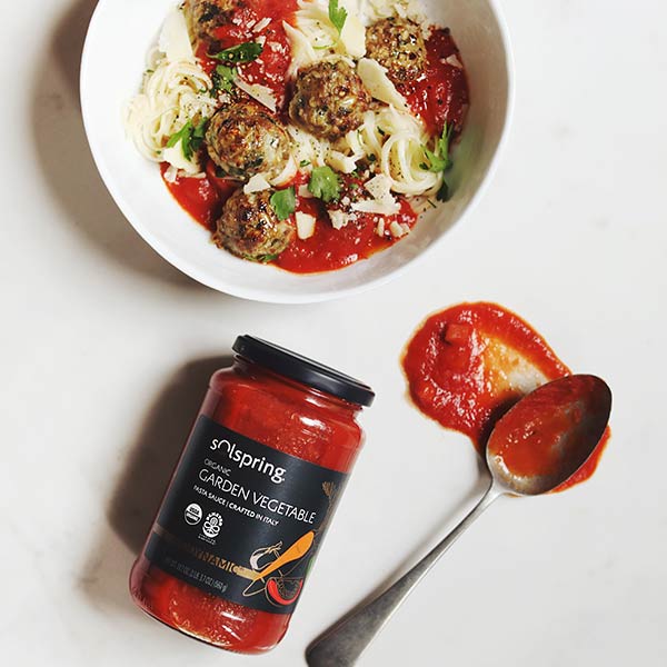 Turkey Meatballs with Angel Hair Pasta - 4